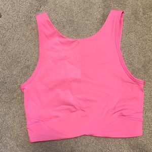 Lululemon hot pink longline sportsbra sz 4